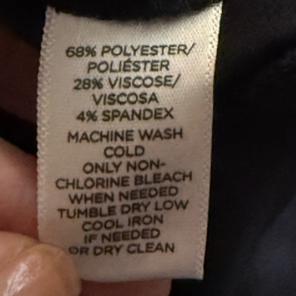 Ann Taylor LOFT Julie Trouser Pants Deep Space Navy Straight Leg Pleats Size 8 - Picture 9 of 14